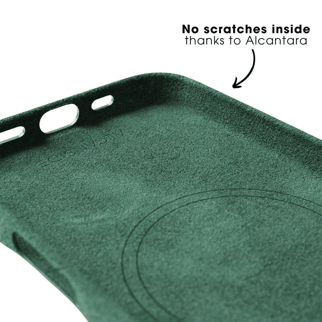 iPhone 16 Pro - Alcantara Case - Midnight Green