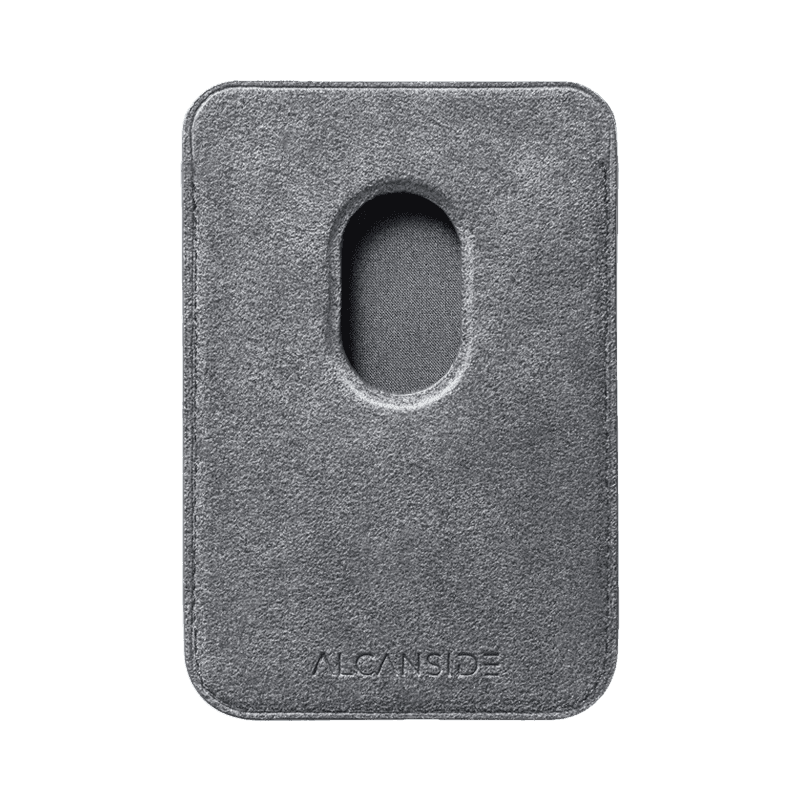 Alcantara Magsafe Wallet - Nardo Grey