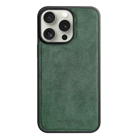 iPhone 16 Pro Max - Alcantara Back Cover - Midnight Green