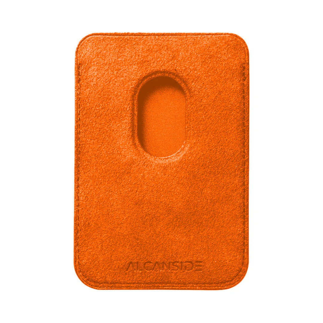Alcantara Magsafe Wallet - Orange