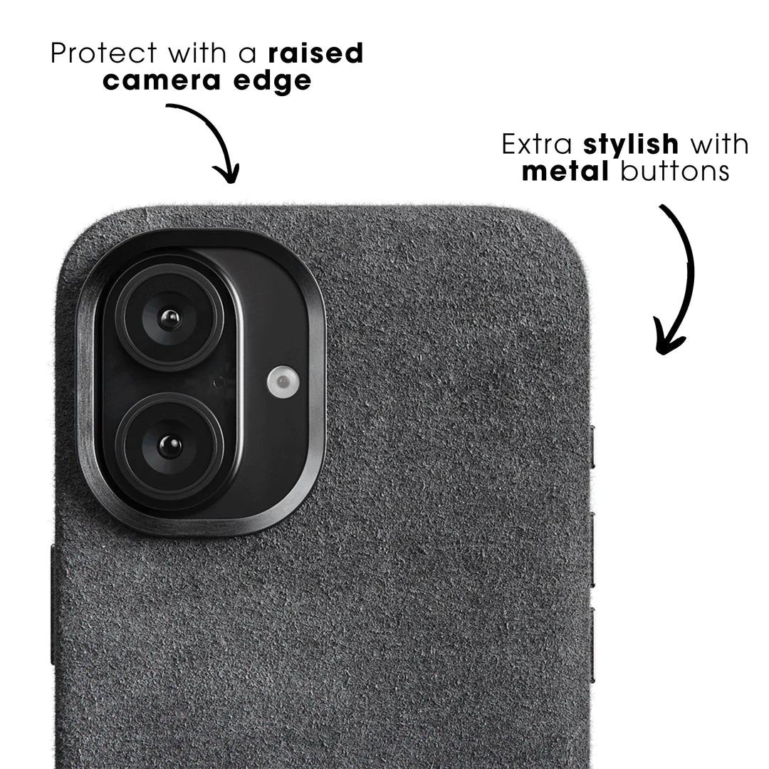 iPhone 16 - Alcantara Case - Nardo Grey