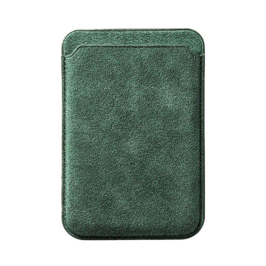 Alcantara Magsafe Wallet - Midnight Green