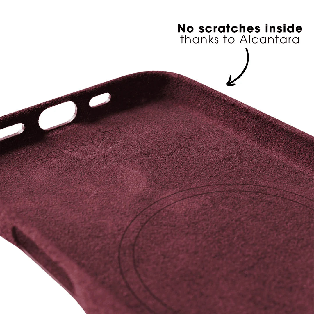 iPhone 16 Pro Max - Alcantara Case - Wine Red