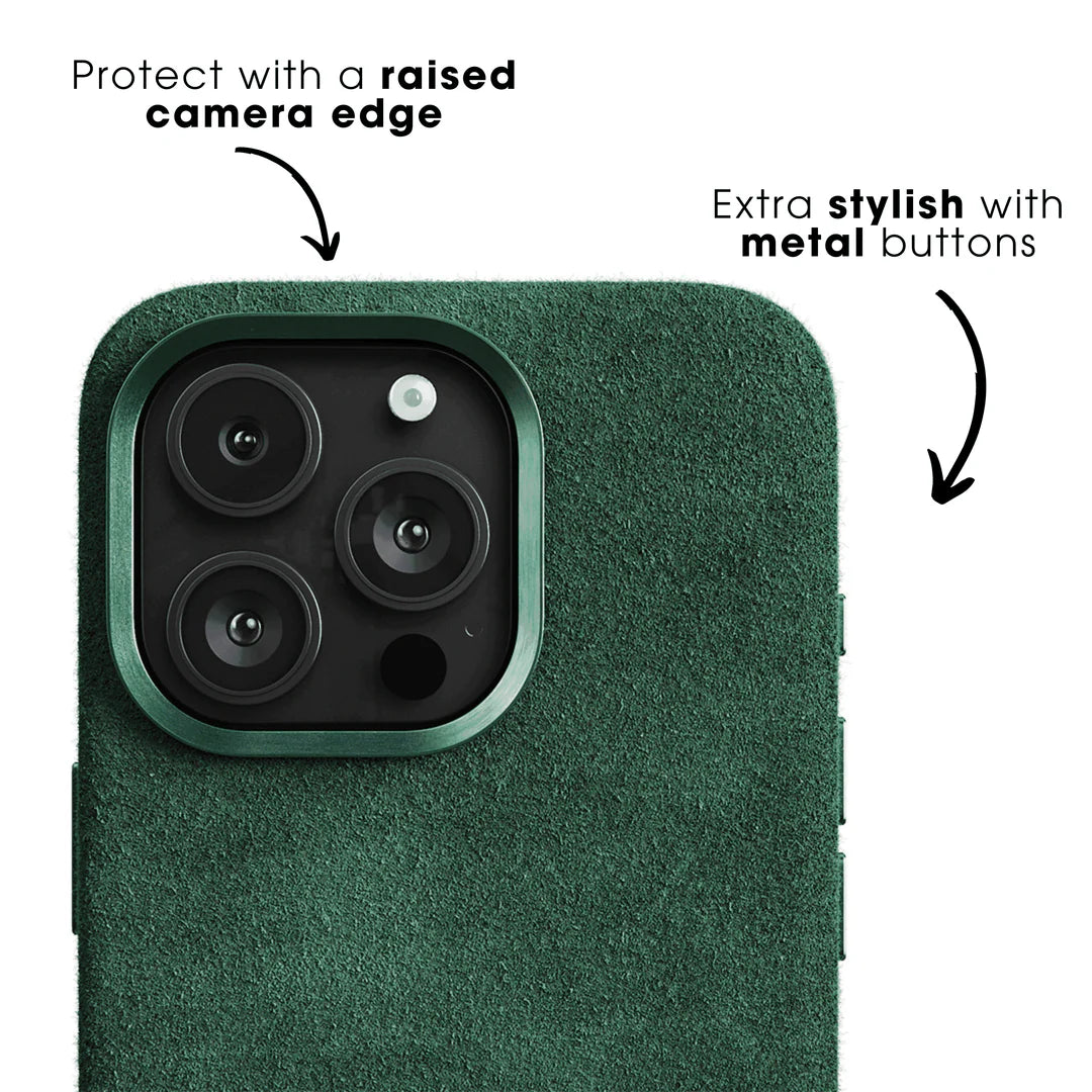 iPhone 16 Pro Max - Alcantara Case - Midnight Green