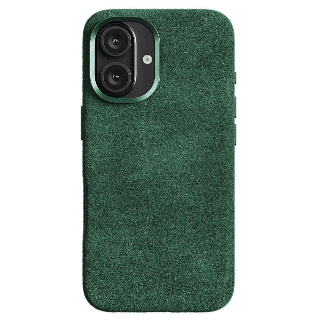 iPhone 16 - Alcantara Case - Midnight Green