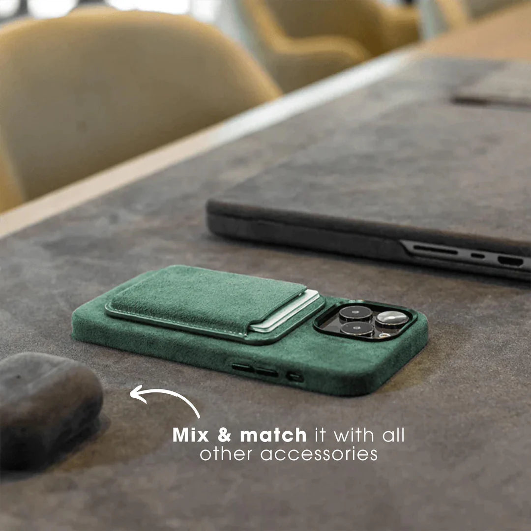 iPhone 16 Pro Max - Alcantara Case - Midnight Green