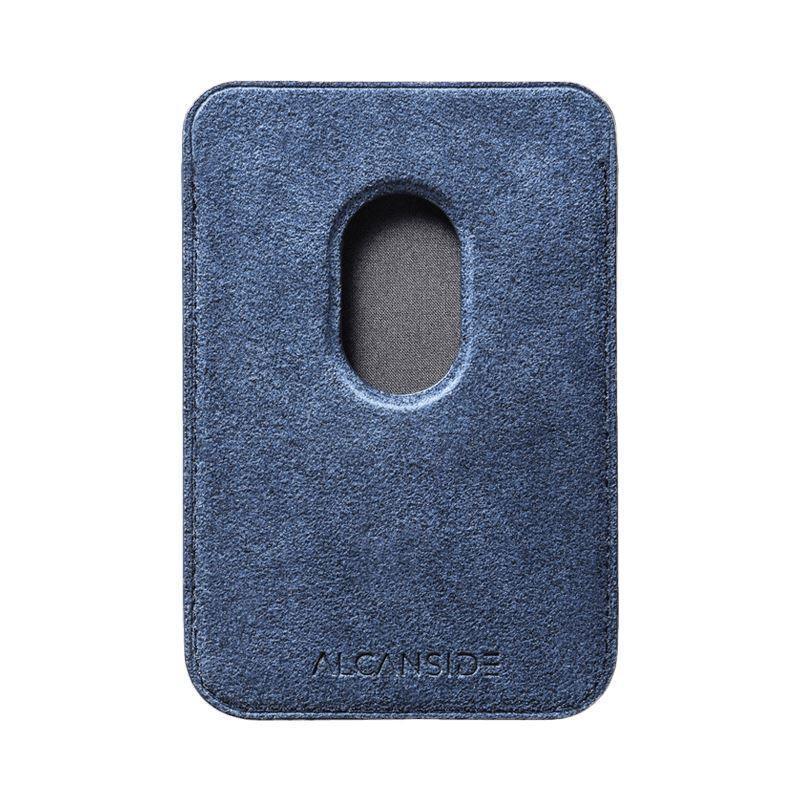 Alcantara Magsafe Wallet - Ocean Blue