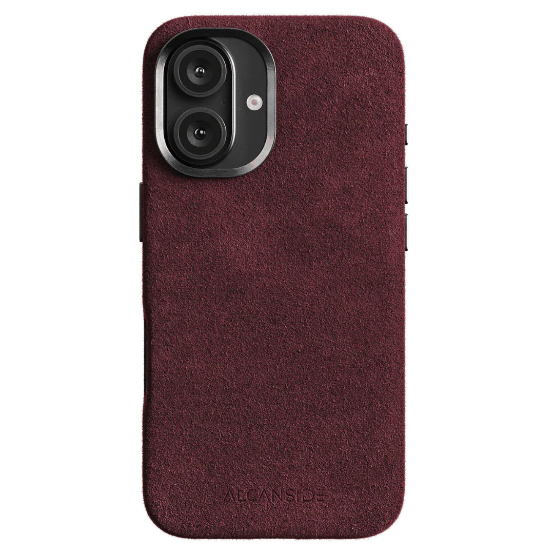 iPhone 16 - Alcantara Case - Wine Red