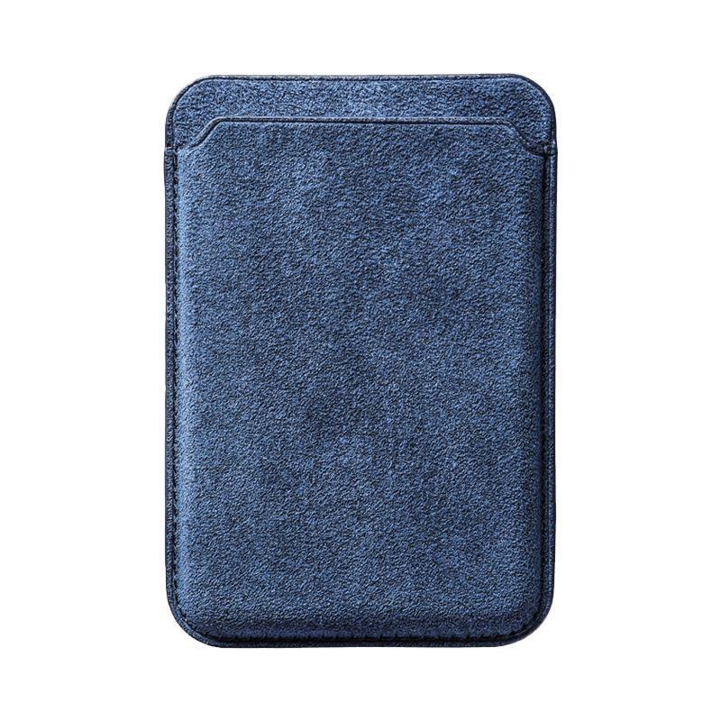Alcantara Magsafe Wallet - Ocean Blue