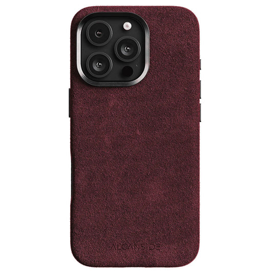 iPhone 16 Pro Max - Alcantara Case - Wine Red