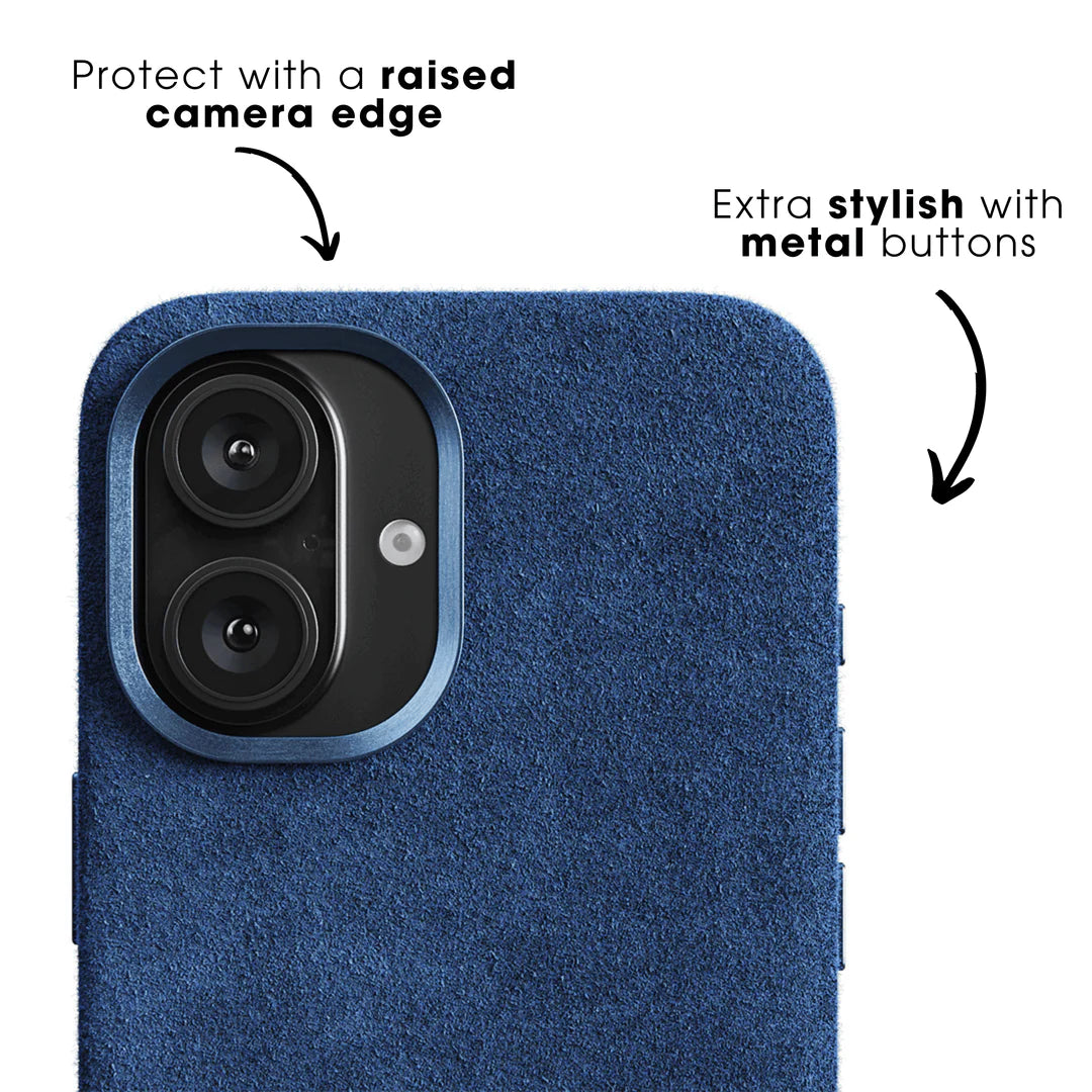 iPhone 16 - Alcantara Case - Ocean Blue