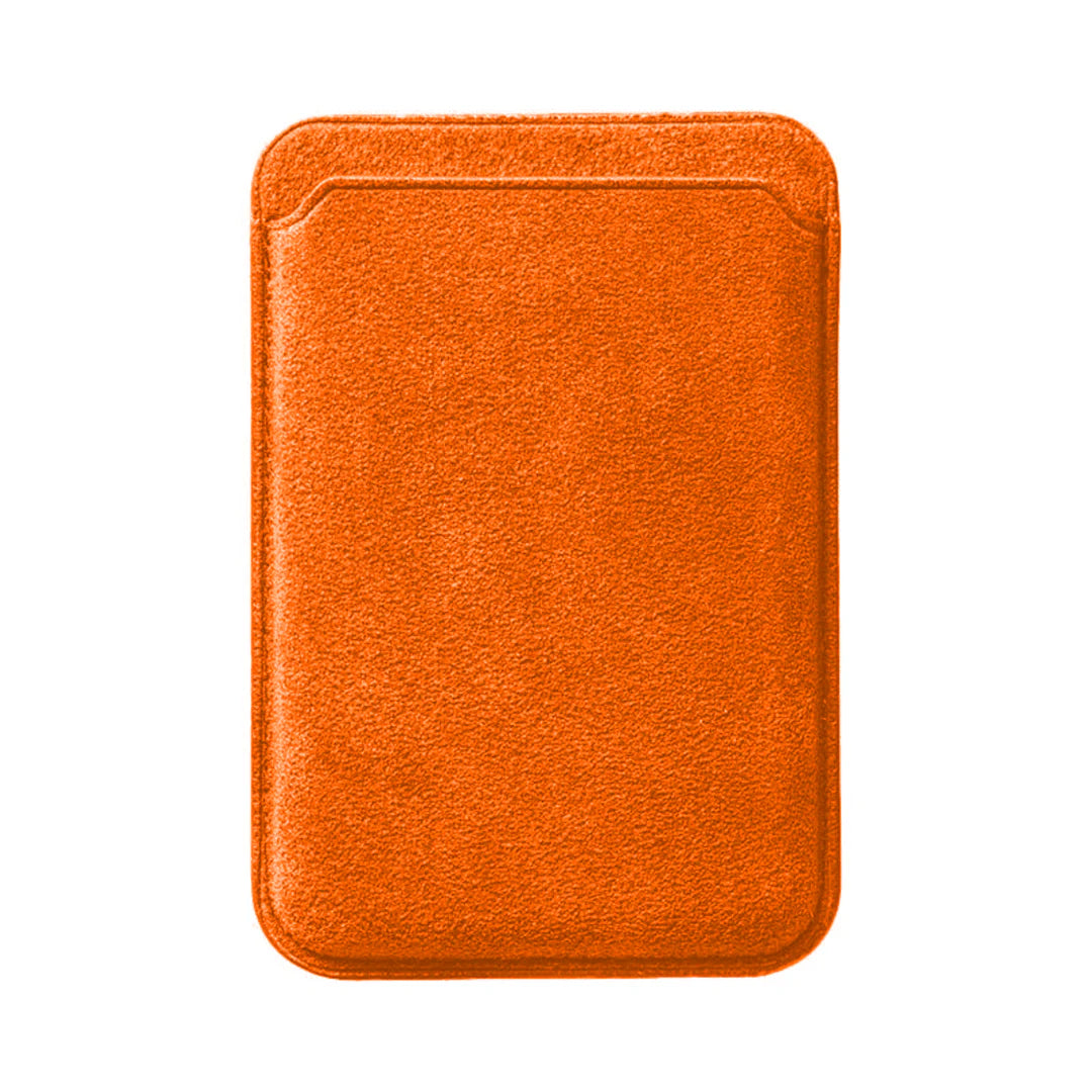 Alcantara Magsafe Wallet - Orange