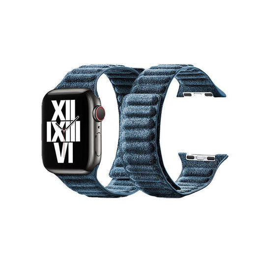 Alcantara Apple Watch Band - Ocean Blue